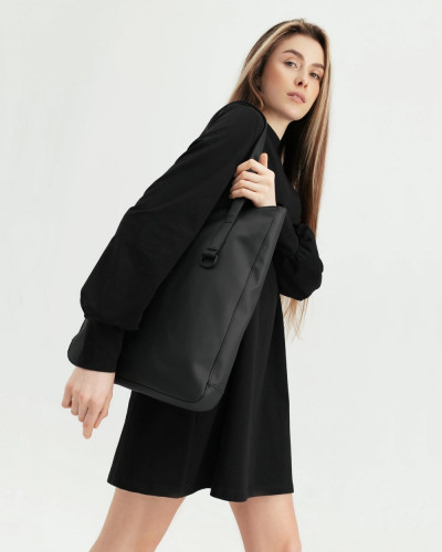 "OFFICE BAG" ECO-LEATHER, BLACK