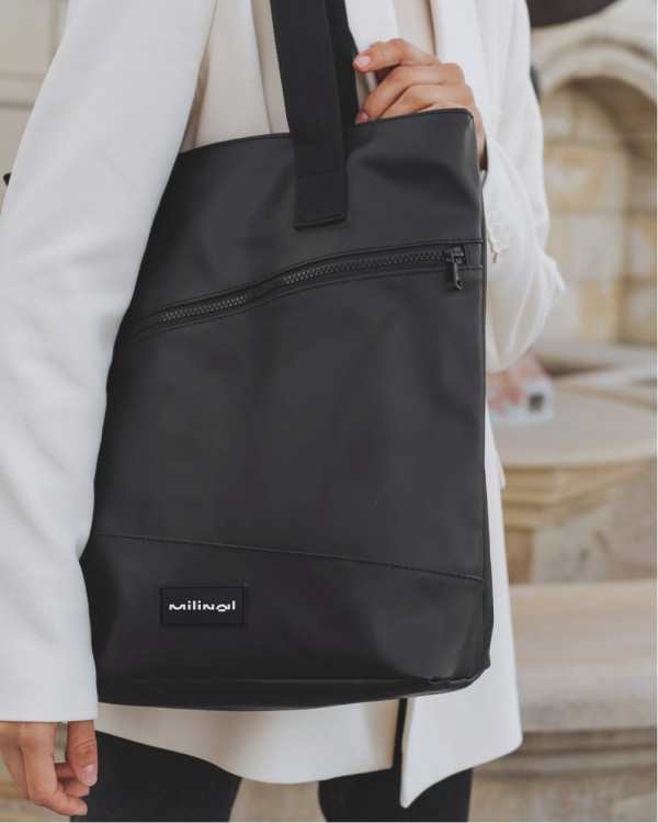 "TRAINING BAG MEDIUM" MATTE,BLACK (32*14*38)