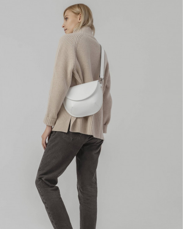 "MOON" ECO LEATHER, WHITE