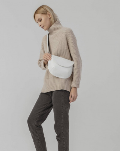 "MOON" ECO LEATHER, WHITE