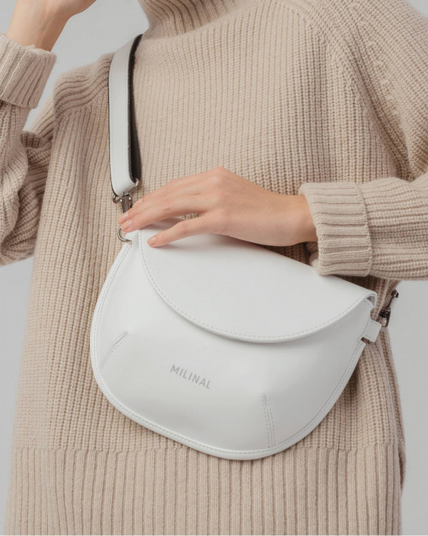 "MOON" ECO LEATHER, WHITE