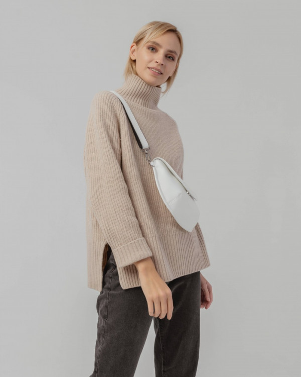 "MOON" ECO LEATHER, WHITE