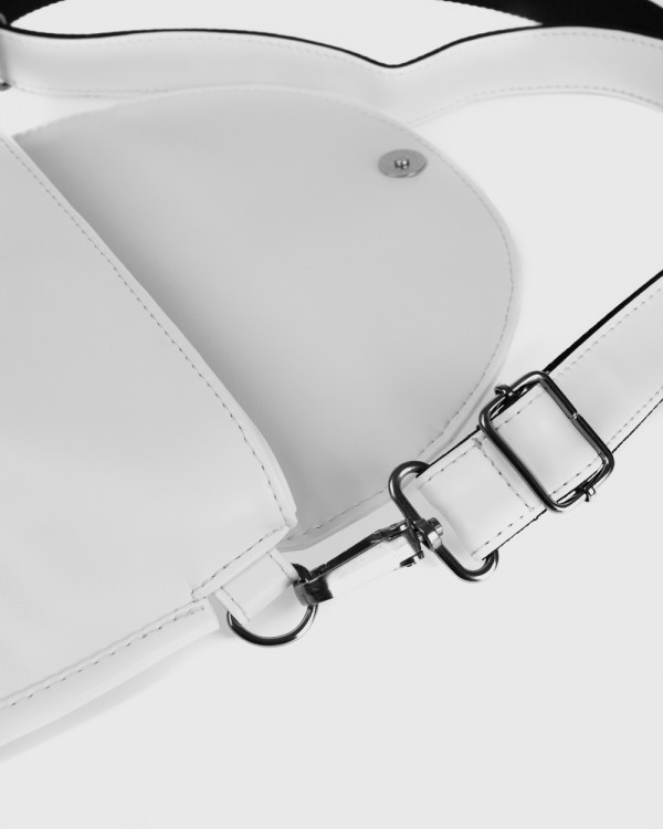 "MOON" ECO LEATHER, WHITE