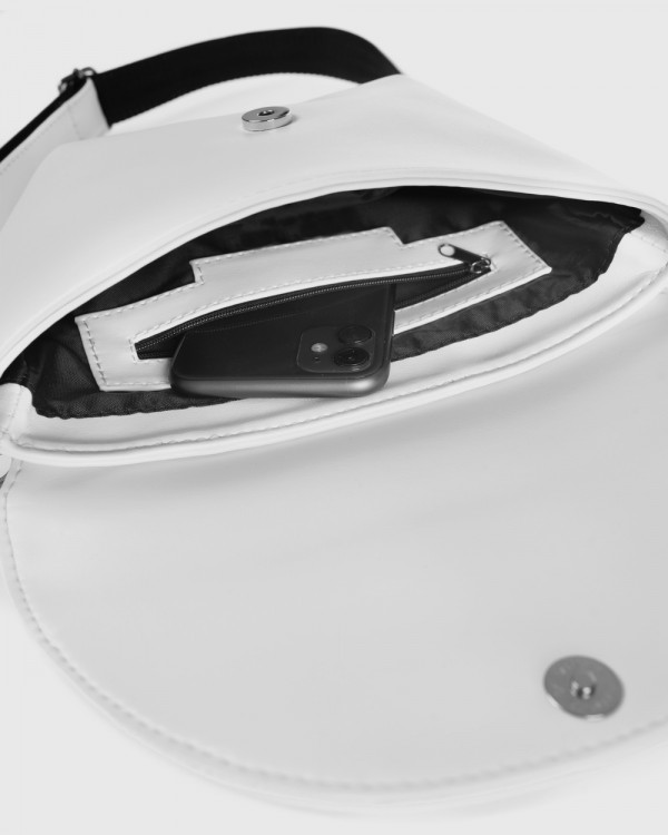"MOON" ECO LEATHER, WHITE
