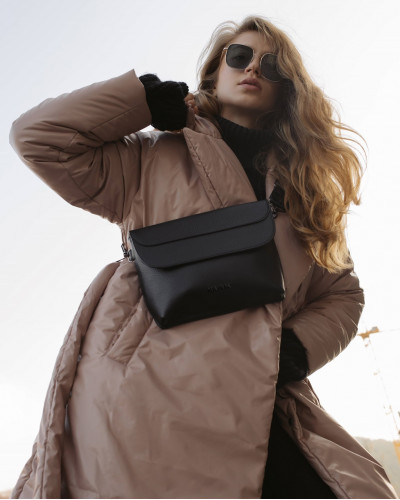 "FLORIDA" ECO LEATHER, BLACK