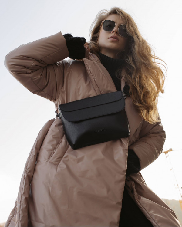 "FLORIDA" ECO LEATHER, BLACK