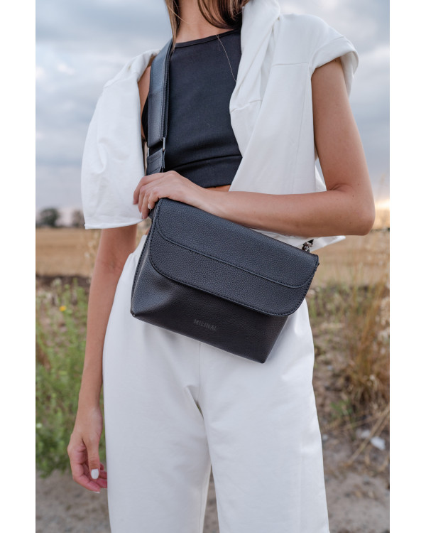 "FLORIDA" ECO LEATHER, BLACK