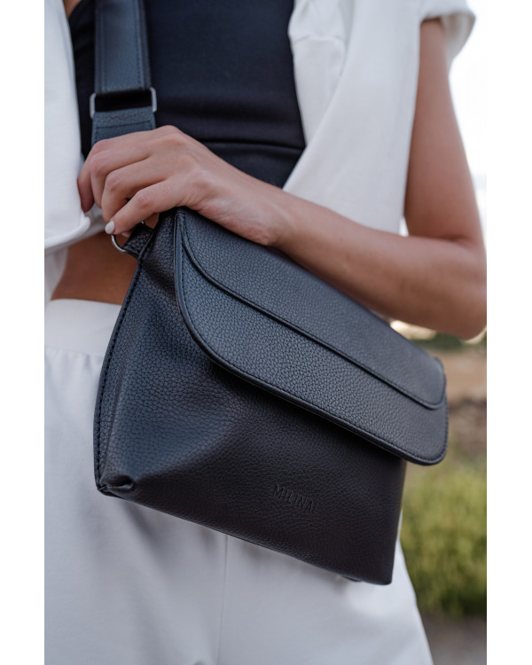 "FLORIDA" ECO LEATHER, BLACK