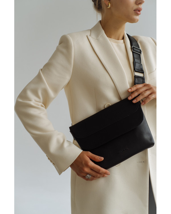 "FLORIDA" ECO LEATHER, BLACK