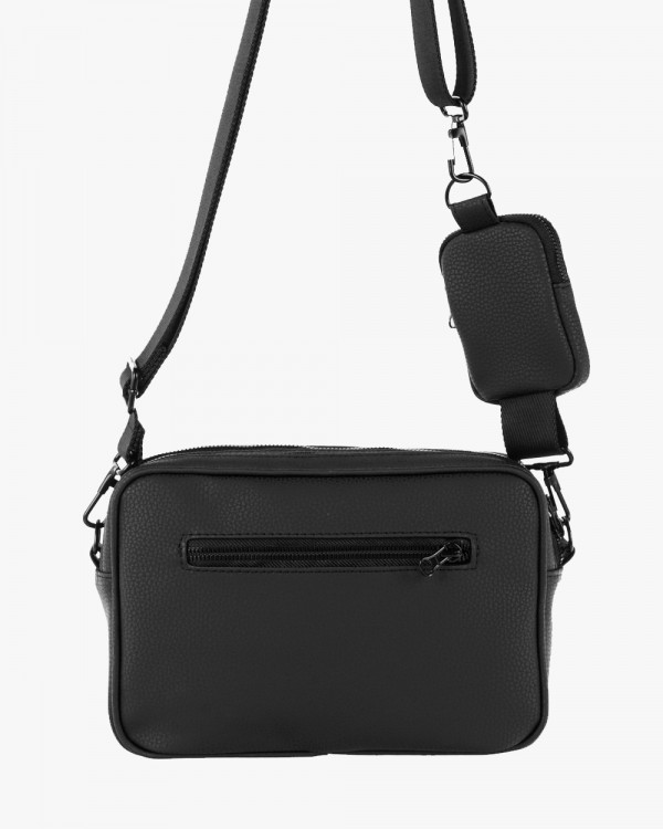 "CROSSBODY BAG" ECO-LEATHER,BLACK