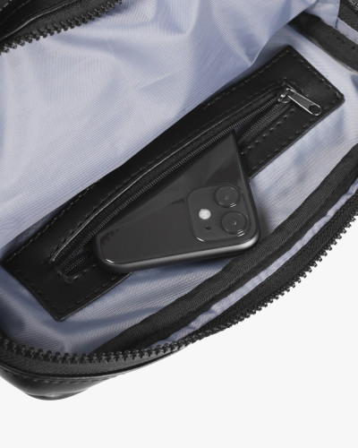 "CROSSBODY BAG" ECO-LEATHER,BLACK
