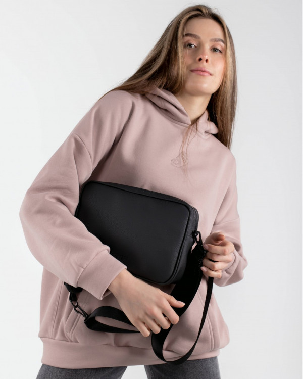 "CROSSBODY BAG" ECO-LEATHER,BLACK