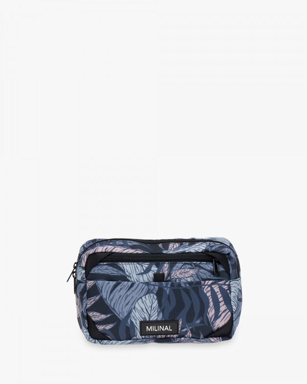 "HIP PACK" PRINT TROPIKALNY NIEBIESKI