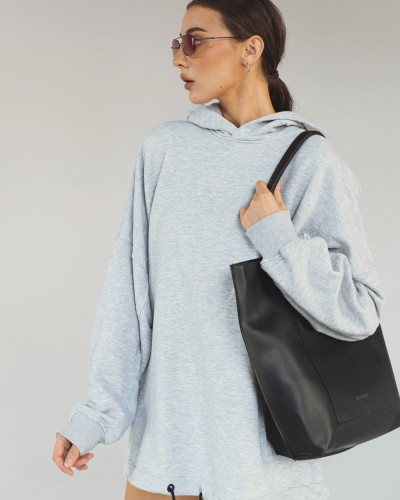 SHOPPER ÖKO-LEDER, SCHWARZ