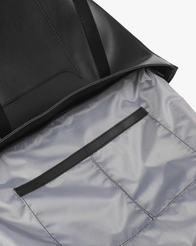 SHOPPER ÖKO-LEDER, SCHWARZ
