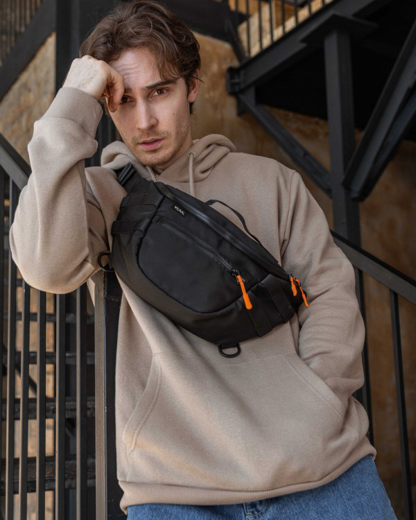 "TECH BAG" POLIESTER, CZARNY