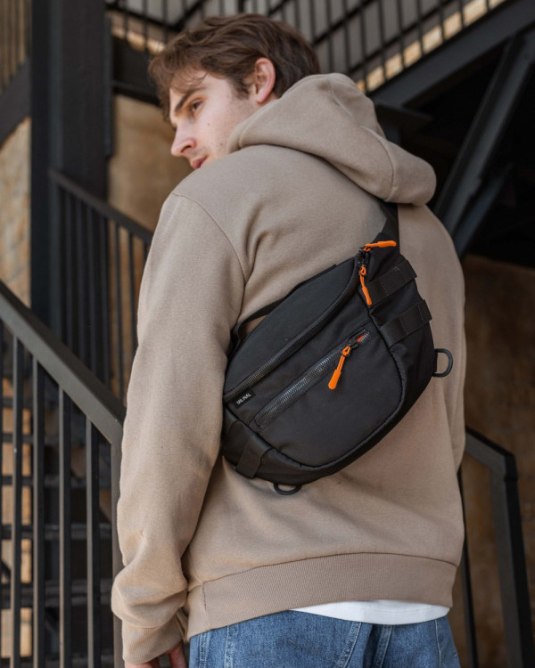 "TECH BAG" POLIESTER, CZARNY