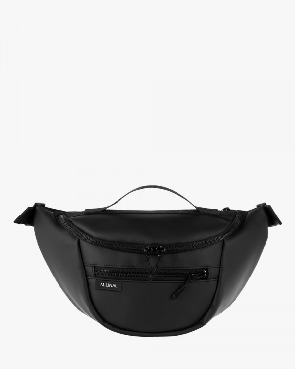 "TECH BAG" SKÓRA EKO, CZARNA
