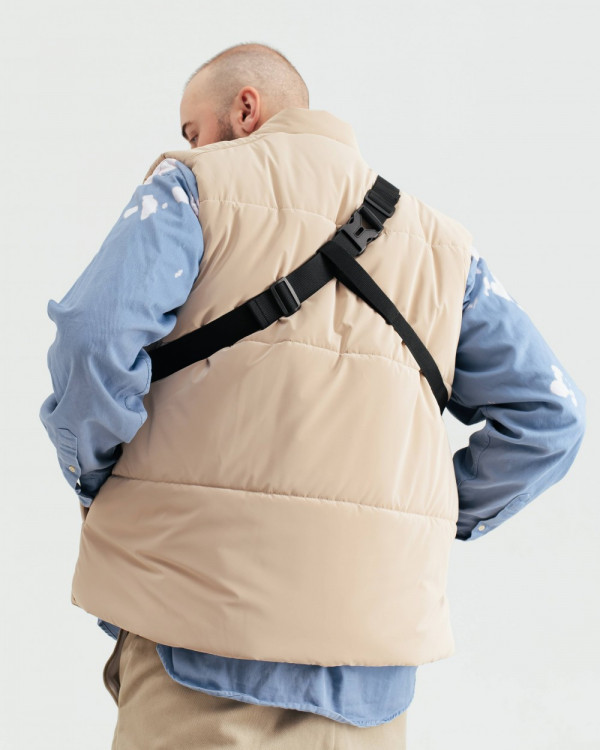 "TECH BAG" SKÓRA EKO, CZARNA