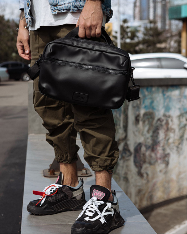 "DAILY BAG" SKÓRA EKO, CZARNA
