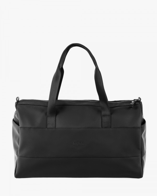 "BAREL BAG" ECO-LEATHER, BLACK