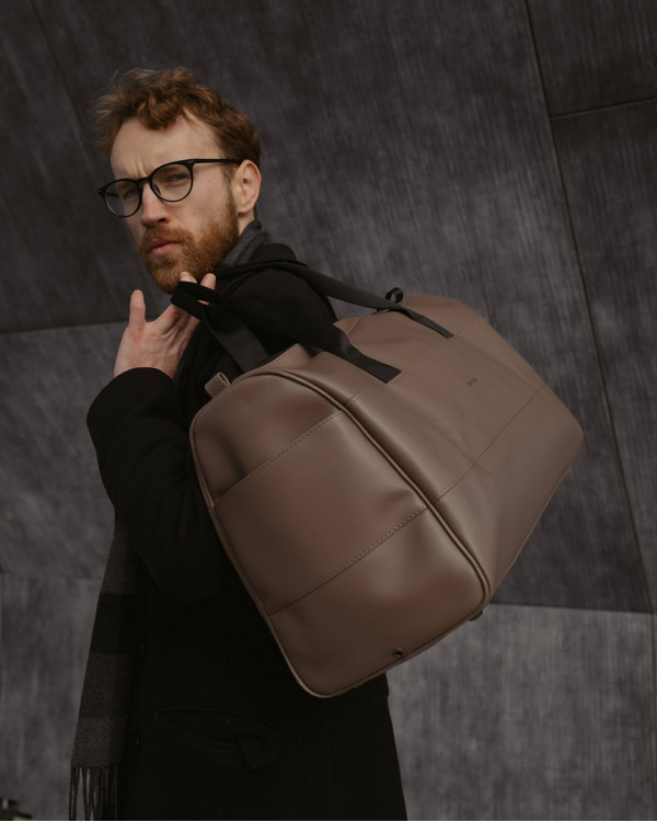 "BAREL BAG" SKÓRA EKOLOGICZNA, BEŻ