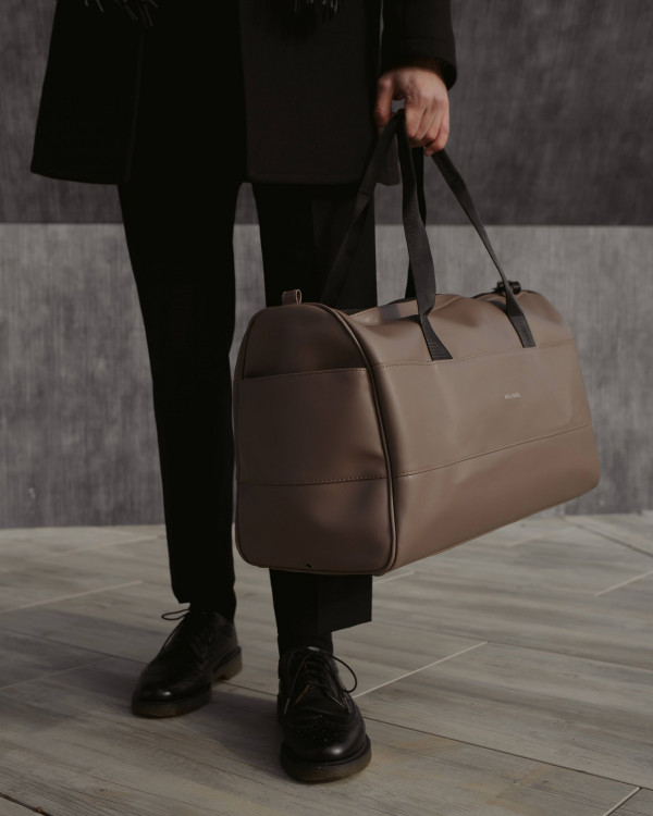 "BAREL BAG" SKÓRA EKOLOGICZNA, BEŻ