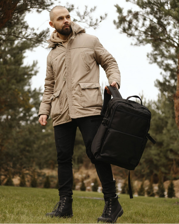 "CONTROL PACK"POLIESTER, CZARNY