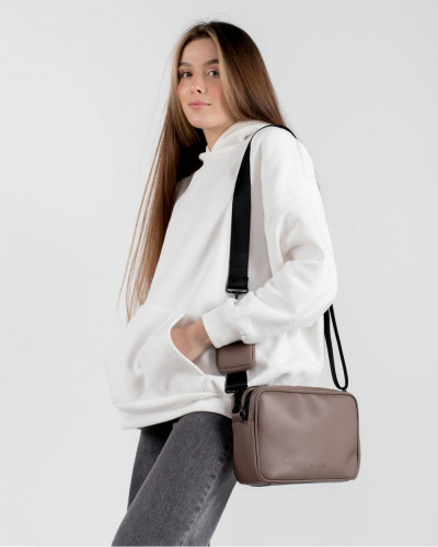 "CROSSBODY BAG" EKOSKÓRA,BEŻ