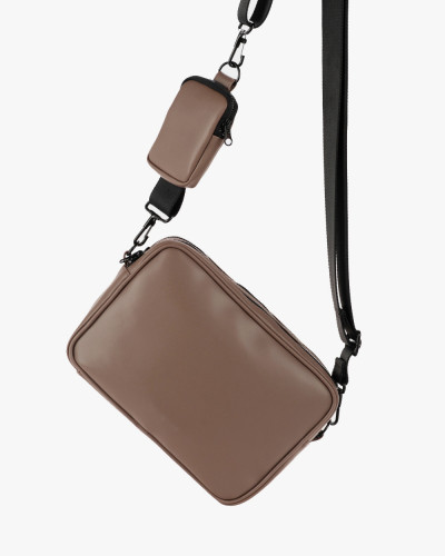 "CROSSBODY BAG" EKOSKÓRA,BEŻ