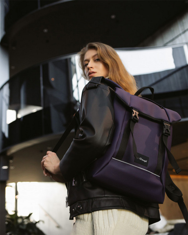 "SHUTTLE ROLL MINI" MATOWY FIOLET