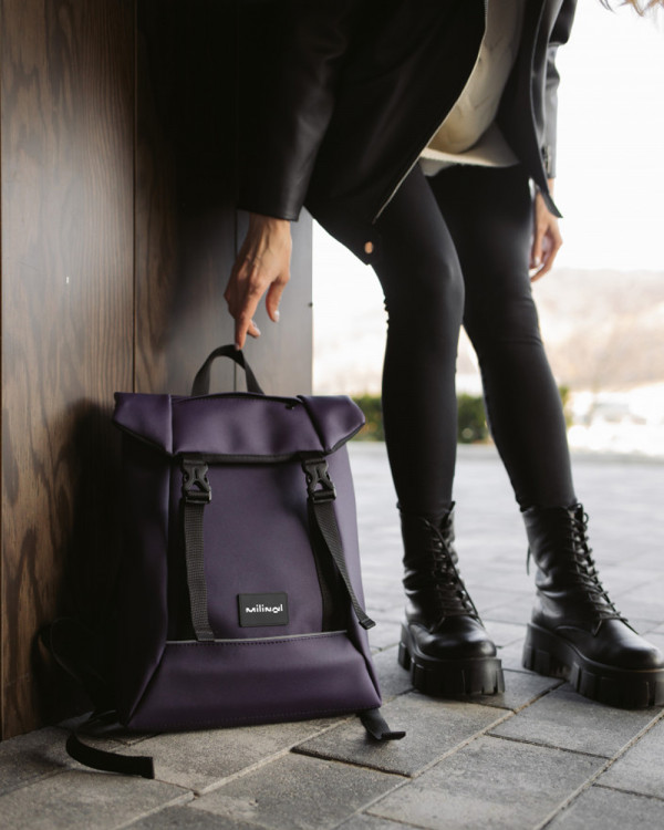 "SHUTTLE ROLL MINI" MATOWY FIOLET