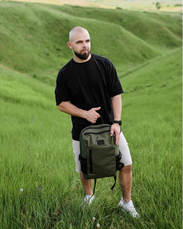"DROP" POLIESTER, KHAKI