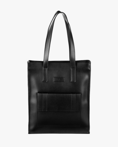 "OFFICE BAG LARGE" BŁYSZCZĄCA, CZARNA
