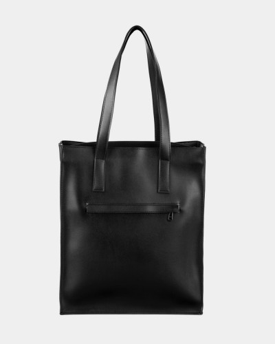 "OFFICE BAG LARGE" BŁYSZCZĄCA, CZARNA