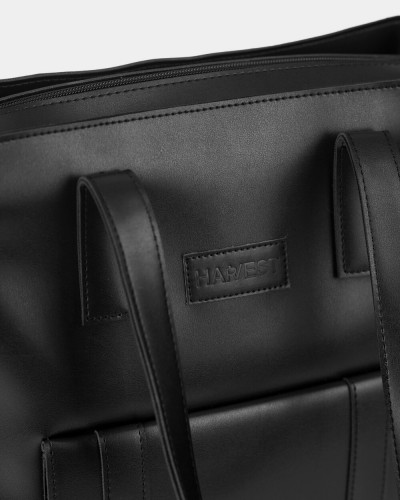 "OFFICE BAG LARGE" BŁYSZCZĄCA, CZARNA