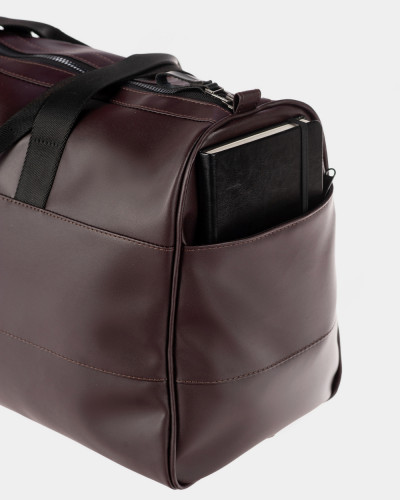 "BAREL BAG" ECO-LEATHER, BROWN