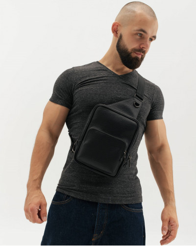 "MOBY" ECOLEATHER, BLACK