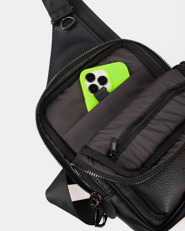 "MOBY" ECOLEATHER, BLACK