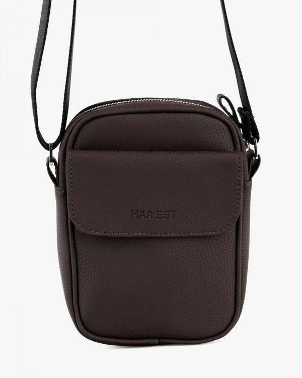 MESSENGER "KLARK" ECO-LEATHER, BROWN