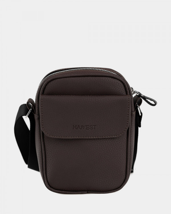 MESSENGER "KLARK" ECO-LEATHER, BROWN