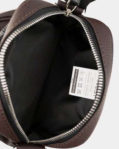 MESSENGER "KLARK" ECO-LEATHER, BROWN