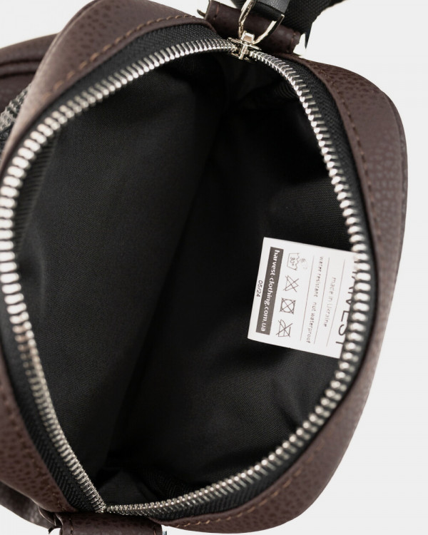 MESSENGER "KLARK" ECO-LEATHER, BROWN