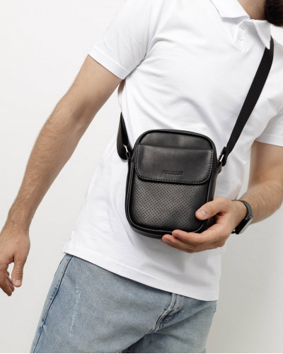 MESSENGER "KLARK" PERFORATED, BLACK