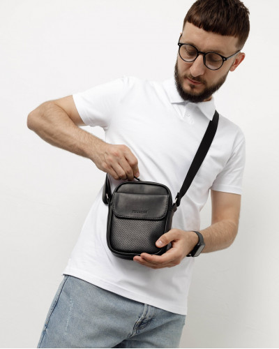 MESSENGER "KLARK" PERFORATED, BLACK
