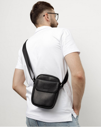 MESSENGER "KLARK" PERFORATED, BLACK