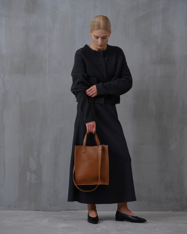 "BLAIR" ECO-LEATHER, CARAMEL