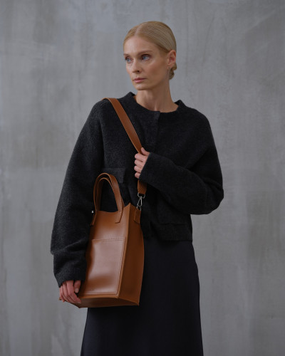 "BLAIR" ECO-LEATHER, CARAMEL
