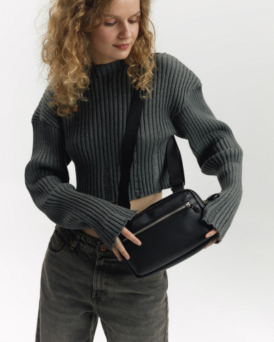 "ARIZONA" ECO-LEATHER, BLACK