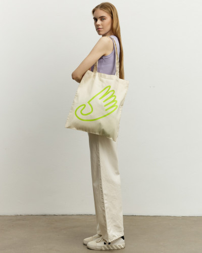SHOPPER "COUNTRY BAG" MILK, MAX PRINT
